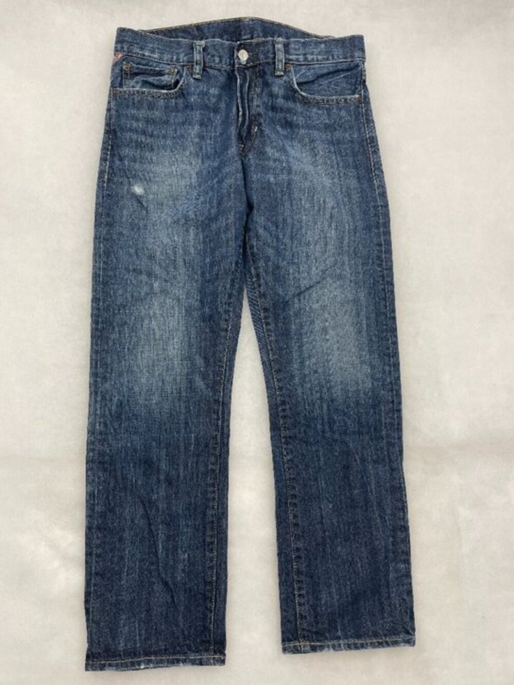 Denim & Supply Ralph Lauren Straight Blue Factory Distressed Jeans Men's 32x30